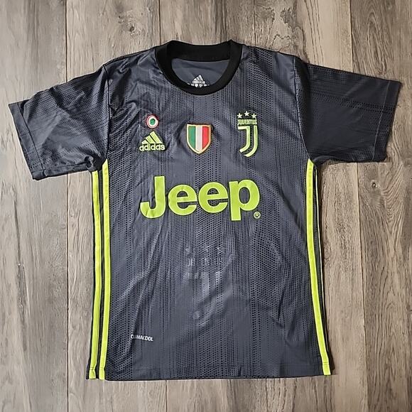 Adidas Juventus 2018-19 #7 Ronaldo UEFA Champions League 3rd Jersey Men's Sz M - Picture 1 of 4